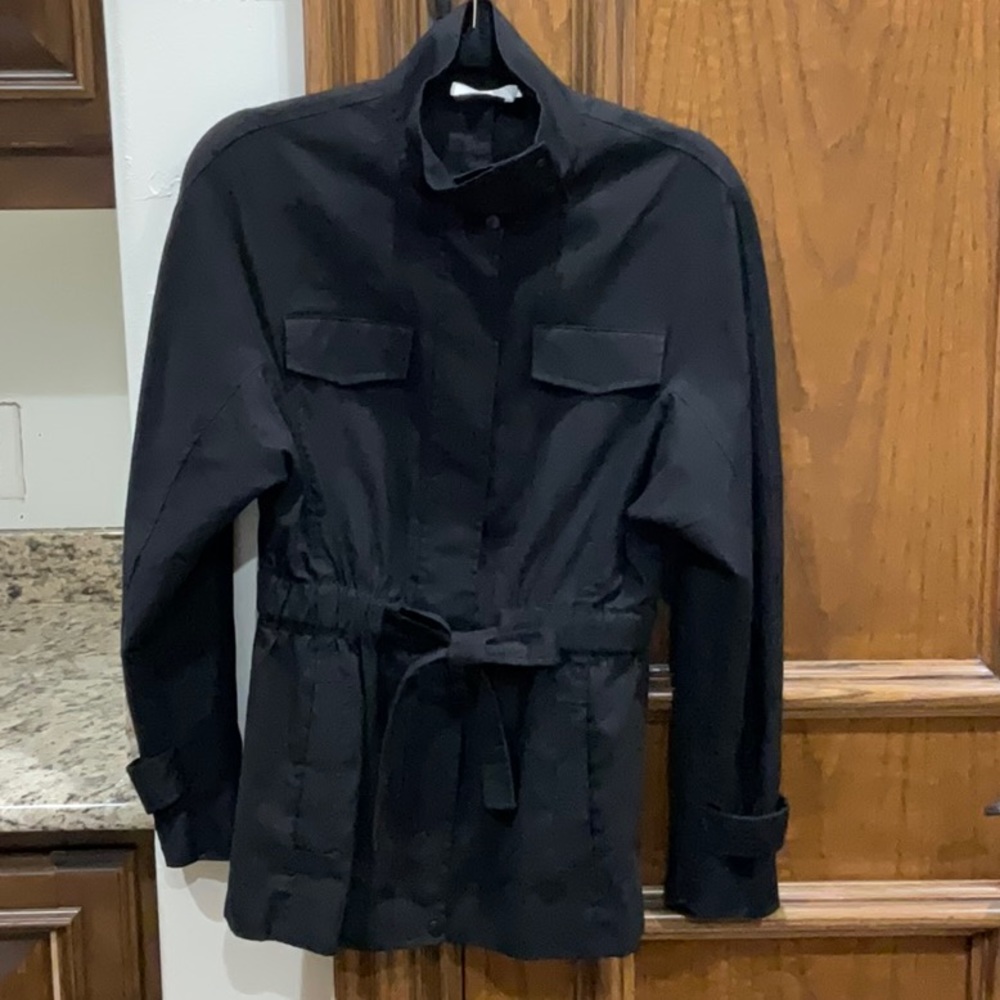 A.L.C. Black Linen Blend  Utility/Safari type Jacket SZ 4